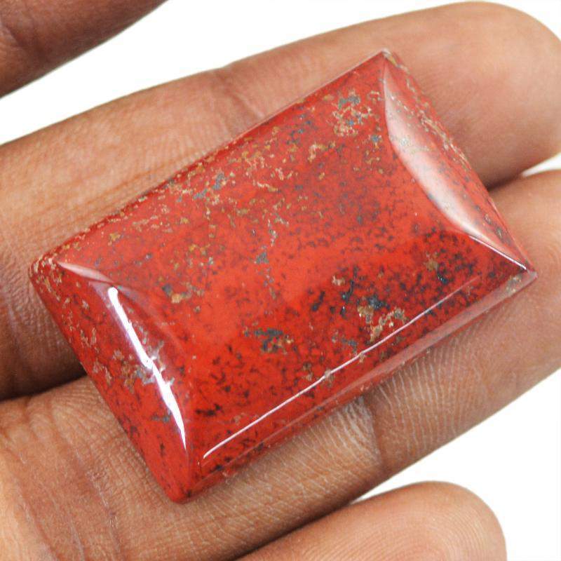 gemsmore:Natural Red Jasper Rectangular Shape Gemstone