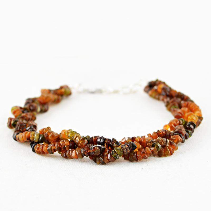 gemsmore:Natural Watermelon Tourmaline Bracelet Faceted Beads