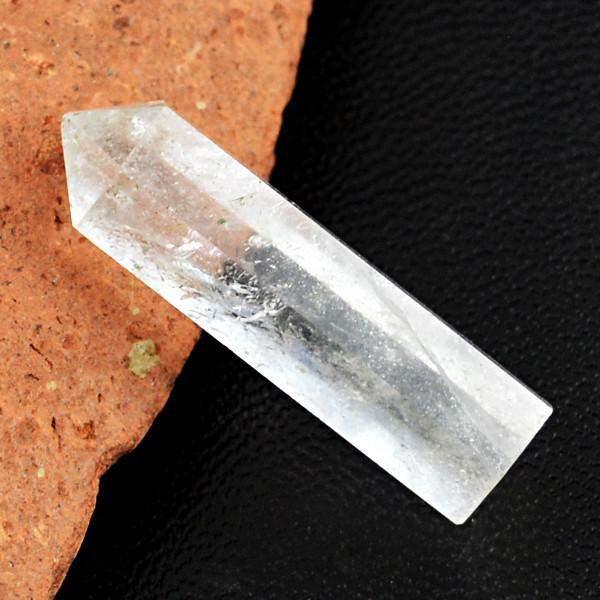 gemsmore:Natural White Quartz Untreated Meditation Healing Point