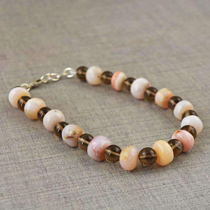 Round Shape Peruvian Opal Bracelet Natural Beads