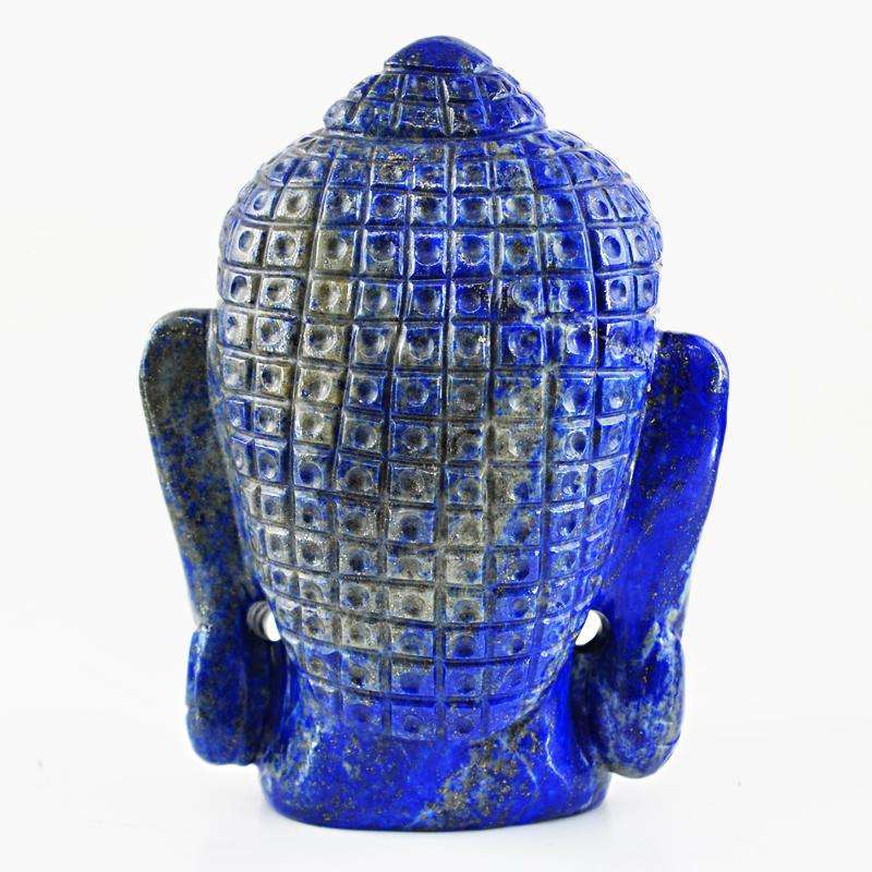 gemsmore:SOLD OUT : Blue Lapis Lazuli Lord Buddha Head Idol