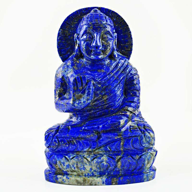 gemsmore:SOLD OUT : Blue Lapis Lazuli Lord Buddha Statue