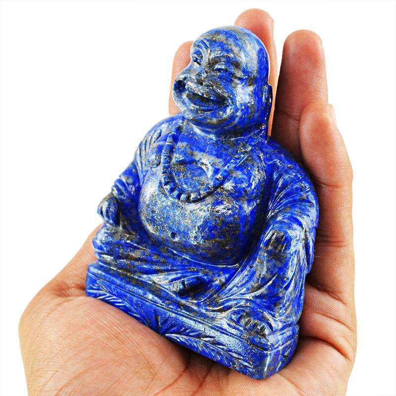 gemsmore:SOLD OUT : Genuine Lapis Lazuli Laughing Buddha