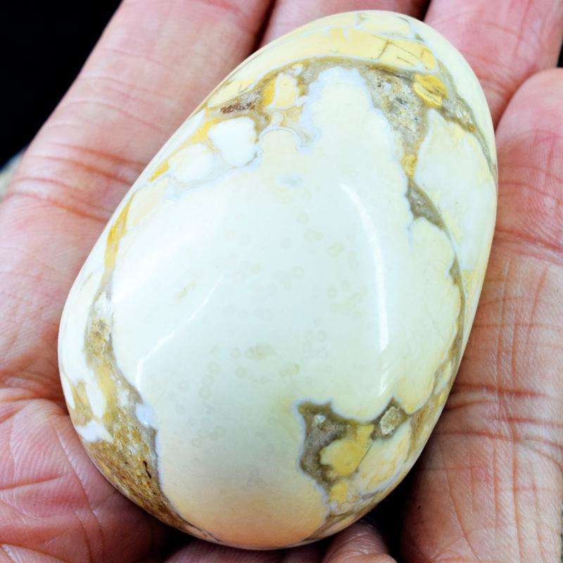 gemsmore:Stunning Ocean Jasper Hand Carved Reiki Healing Egg