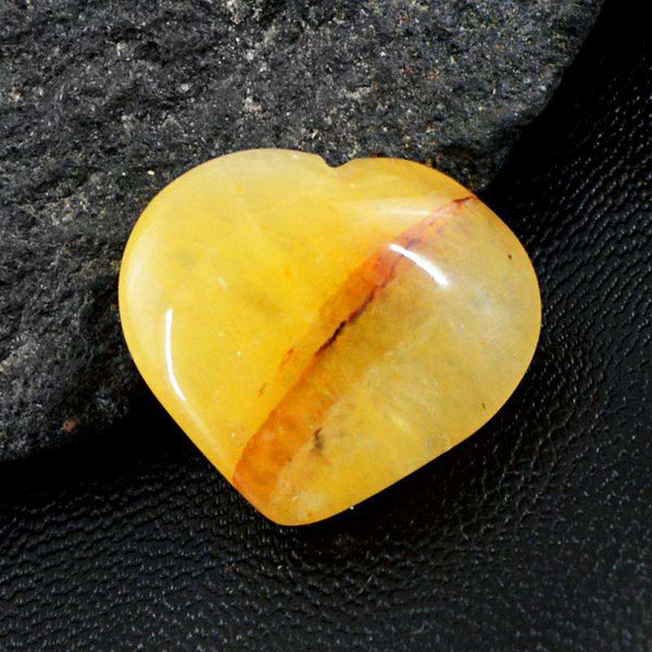 Yellow Aventurine Gemstone Natural Carved Heart Shape